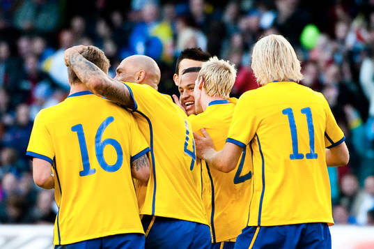 Martin Olsson och Pontus Wernbloom, Sverige jubel mot