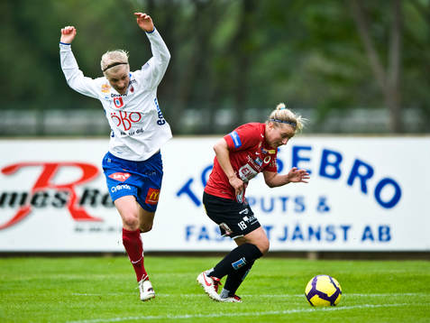 Gudny Björk Odinsdottir, Kristianstad och Sanna Talonen,