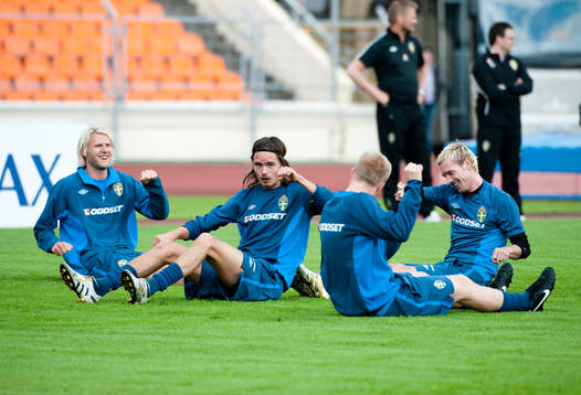 Ola Toivonen, Mikael Lustig och Christian Wilhelmsson,