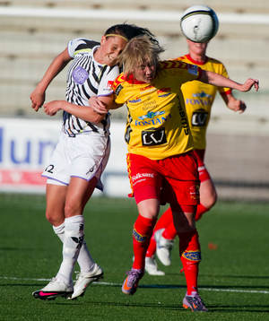 Josefine Alfsson, Ldb Malmö och Sofie Persson, Tyresö.