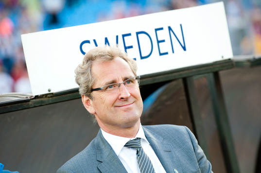 Erik Hamrén, förbundskapten, glädje