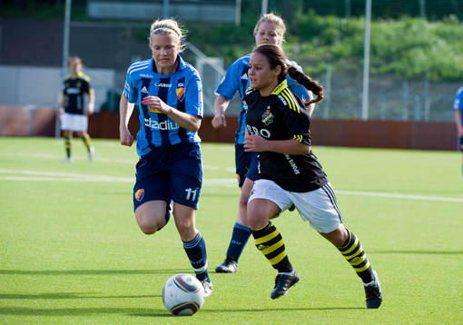 Alexandra Höglund, Djurgården och Jackie Kisch Brunzell,