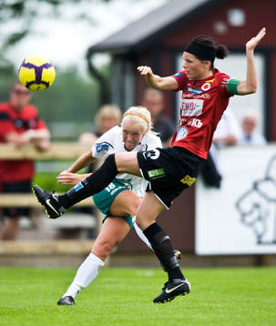 Susanne Moberg, Kristianstad och Anna Lindholm, Hammarby