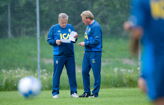 Tommy Söderberg och Jörgen Lennartsson, förbundskapten