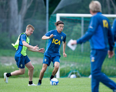 Michael Almebäck och Albin Ekdal