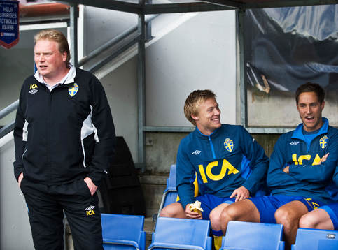 Jörgen Lennartsson, förbundskapten, Andreas Landgren och