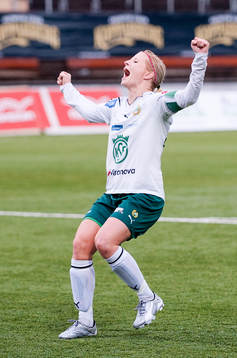 Annica Svensson, Hammarby. Jubel