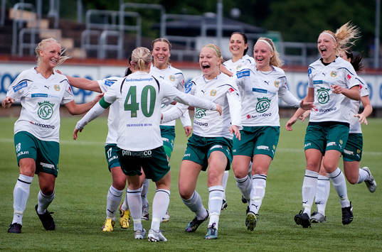 Annica Svensson, Hammarby. Jubel