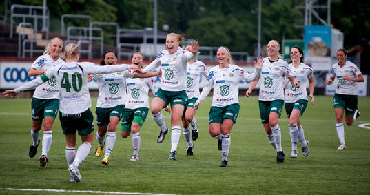 Annica Svensson, Hammarby. Jubel