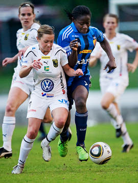 Fotboll, Svenska cupen, dam, kvartsfinal, Djurgården -