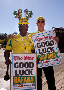 Fotboll, VM 2010, Sydafrika löpsedel