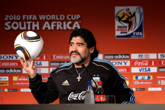 Diego Armando Maradona, förbundskapten Argentina