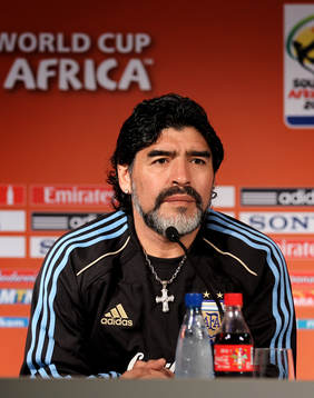 Diego Armando Maradona, förbundskapten Argentina