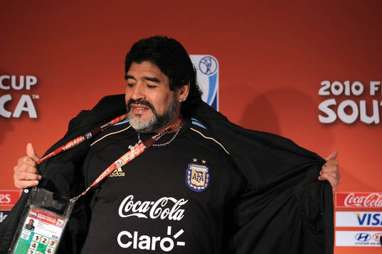 Diego Armando Maradona, förbundskapten Argentina
