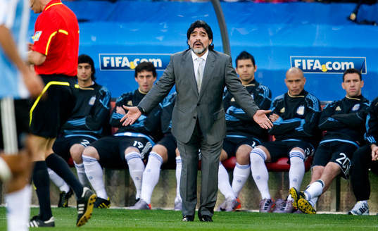 Diego Maradona, förbundskapten Argentina