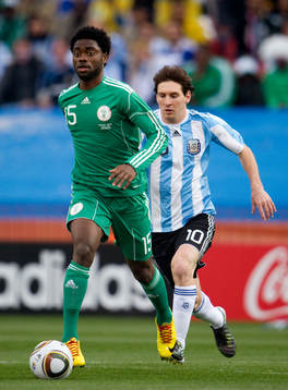 Lukman Haruna, Nigeria jagas av Lionel Messi, Argentina