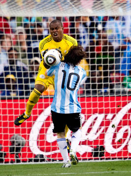 Vincent Enyeama, målvakt Nigeria, Lionel Messi, Argentina