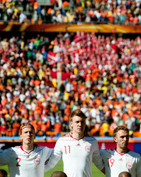 Christian Poulsen, Nicklas Bendtner, Dennis Rommedahl,
