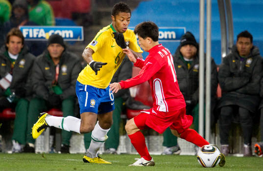 Michel Bastos, Brasilien slår en tunnel på Mun In Guk,