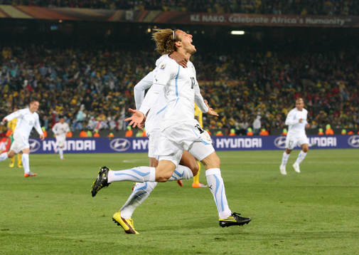 Diego Forlan, Uruguay, jubel