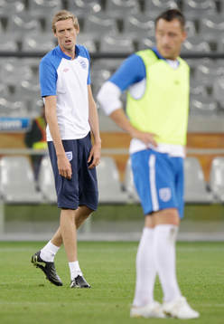 Bläddra bland fler bilder av Fotboll, VM 2010, England, träning