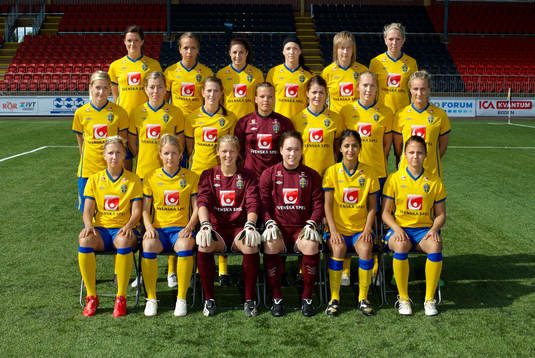 Bakre raden fr. v: Linda Fransson, Malin Levenstad,