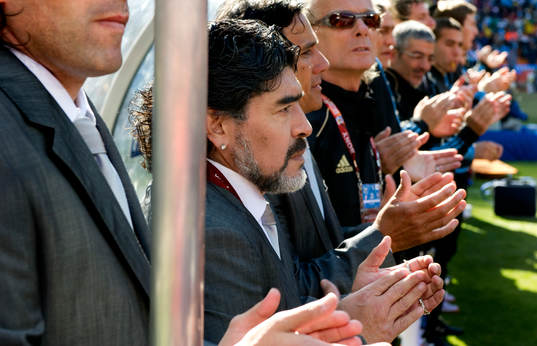 Diego Maradona, förbundskapten Argentina