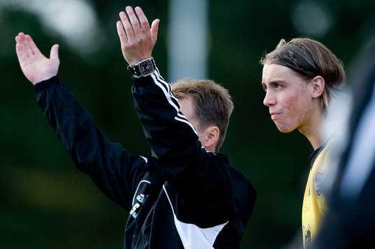 Stefan Jansson, tränare och Alexander Björnlund