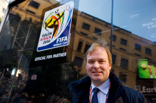 Fotboll, VM 2010, Niklas Eriksson, chef för Fifa-TV