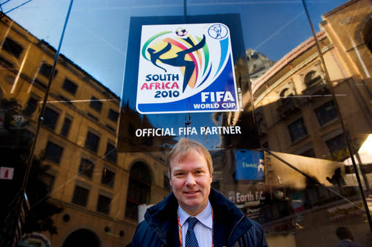 Fotboll, VM 2010, Niklas Eriksson, chef för Fifa-TV