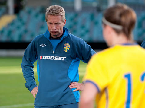 Thomas Dennerby, förbundskapten Sverige, inte nöjd