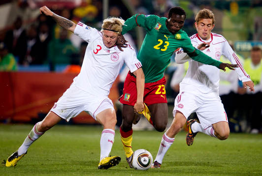 Simon Kjaer, Jakob Poulsen, Danmark, Vincent Aboubakar,