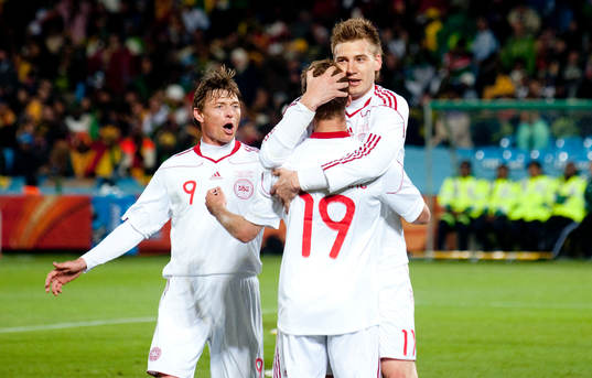 Jon Dahl Tomasson, Dennis Rommedahl, Nicklas Bendtner,
