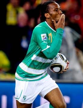 Didier Drogba, Elfenbenskusten jubel