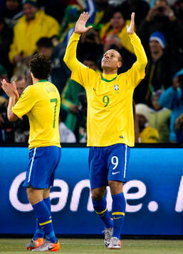 Luis Fabiano, Brasilien jubel