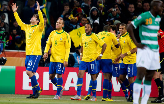 Kaká, Brasilien jubel