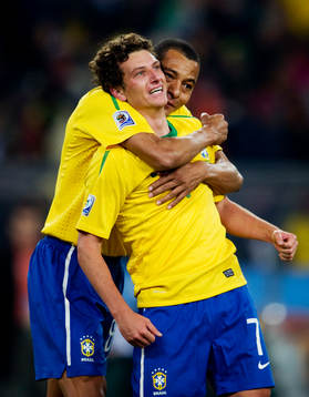Gilberto Silva, Elano, Brasilien jubel