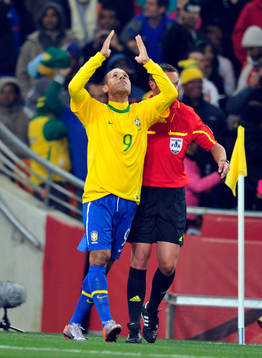 Luis Fabiano, Brasilien jubel