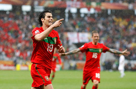 Tiago, Portugal jubel effter 4-0