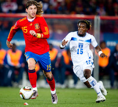 Sergio Ramos, Spanien, Wálter Martínez, Honduras