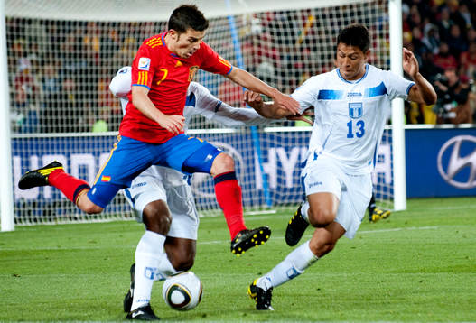David Villa, Spanien, Roger Espinoza, Honduras