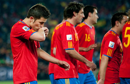 David Villa, Spanien, jubel