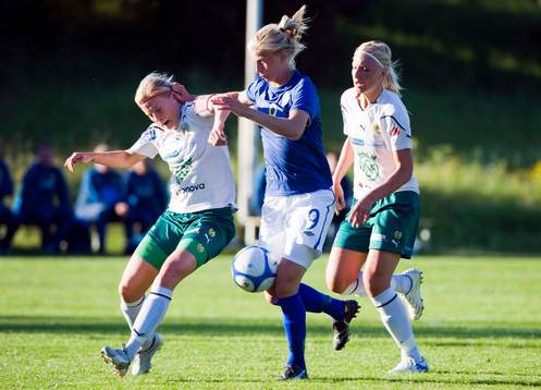 Annica Svensson, Hammarby, Sofia Jakobsson, Sverige (1-0)