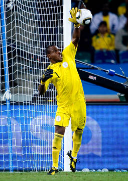 Vincent Enyeama, målvakt, Nigeria gör en räddning