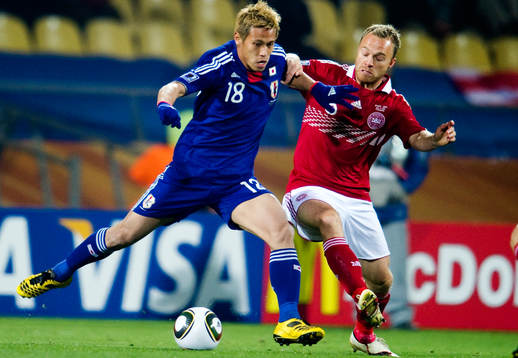 Keisuke Honda, Japan, Lars Jacobsen, Danmark
