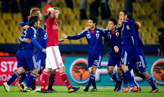 Daniel Agger, Danmark, depp, Japan jubel