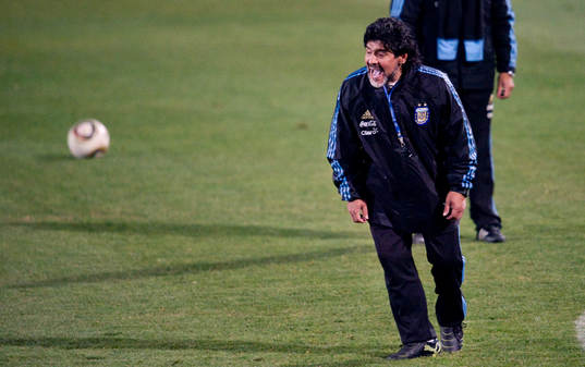 Diego Maradona, förbundskapten Argentina