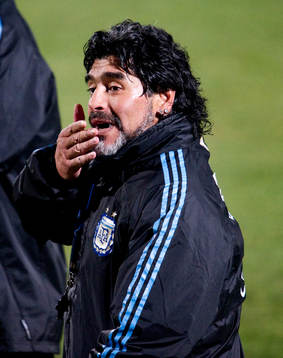 Diego Maradona, förbundskapten Argentina