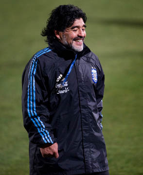 Diego Maradona, förbundskapten Argentina