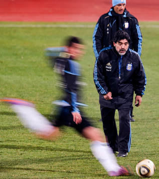 Diego Maradona, förbundskapten Argentina